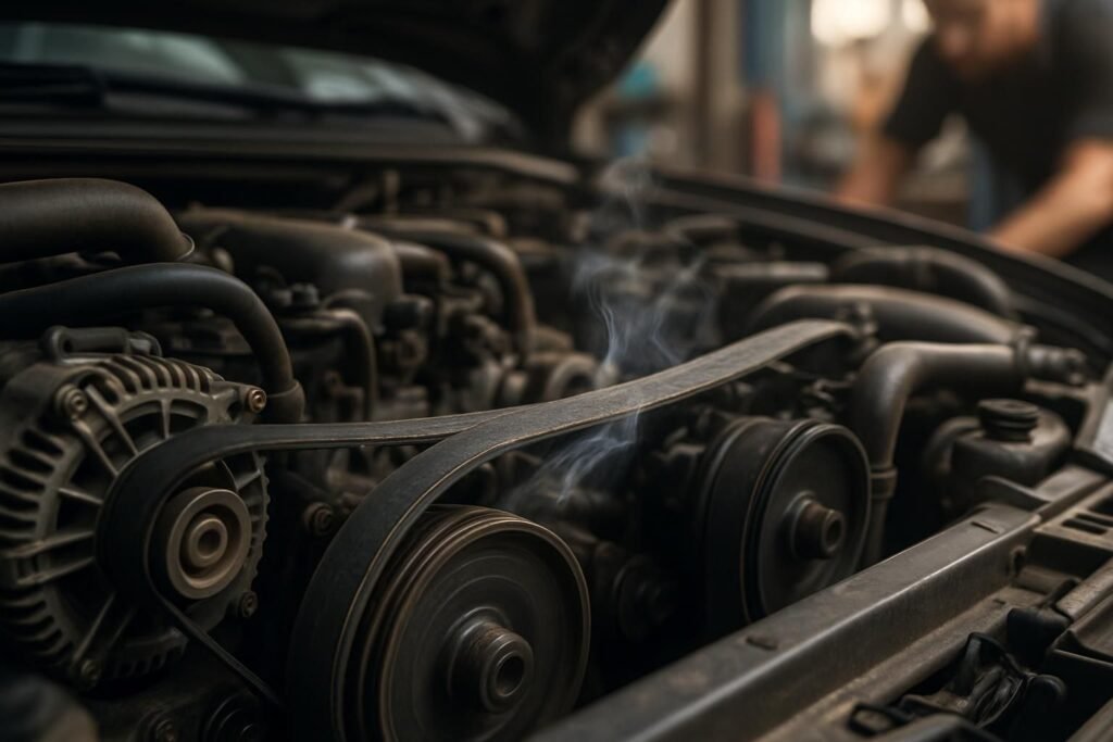 découvrez les causes et symptômes du sifflement de la courroie d'accessoires voiture, pour mieux détecter et prévenir les problèmes mécaniques.