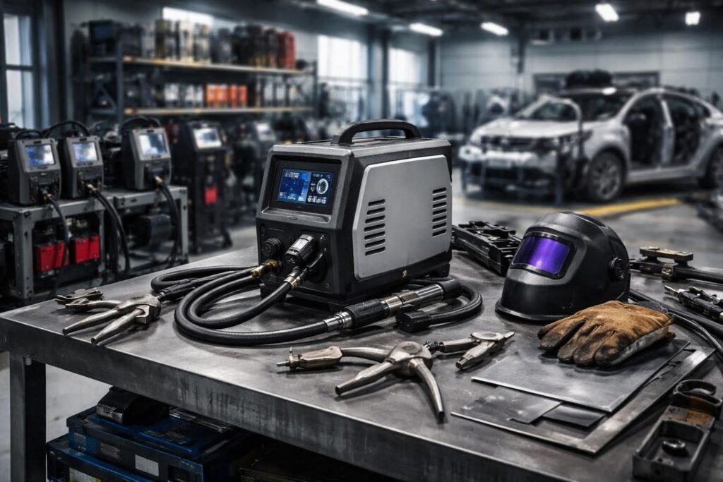 découvrez quel poste à souder est idéal pour la carrosserie automobile, en fonction de vos besoins et de votre niveau d'expertise, pour des réparations précises et durables.